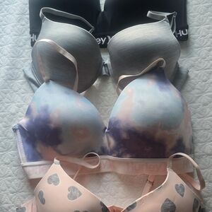 MWT/NWOT Hurley, Under Armor, Lucky Brand, VS Pink Bra Lot Sz. L/36C/38C